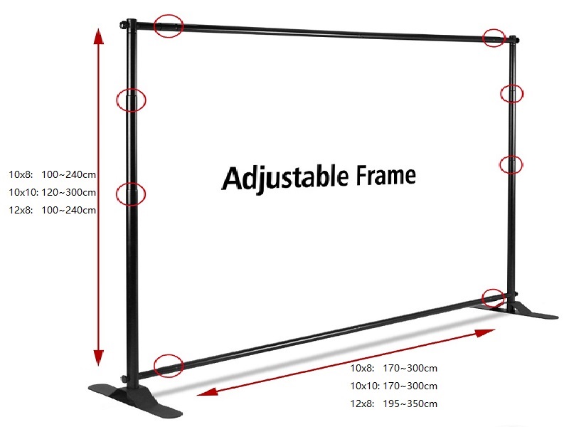 Heavy Telescopic Wall 10x8/12x8FT