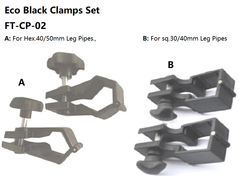 Half Wall Poles&Clamps
